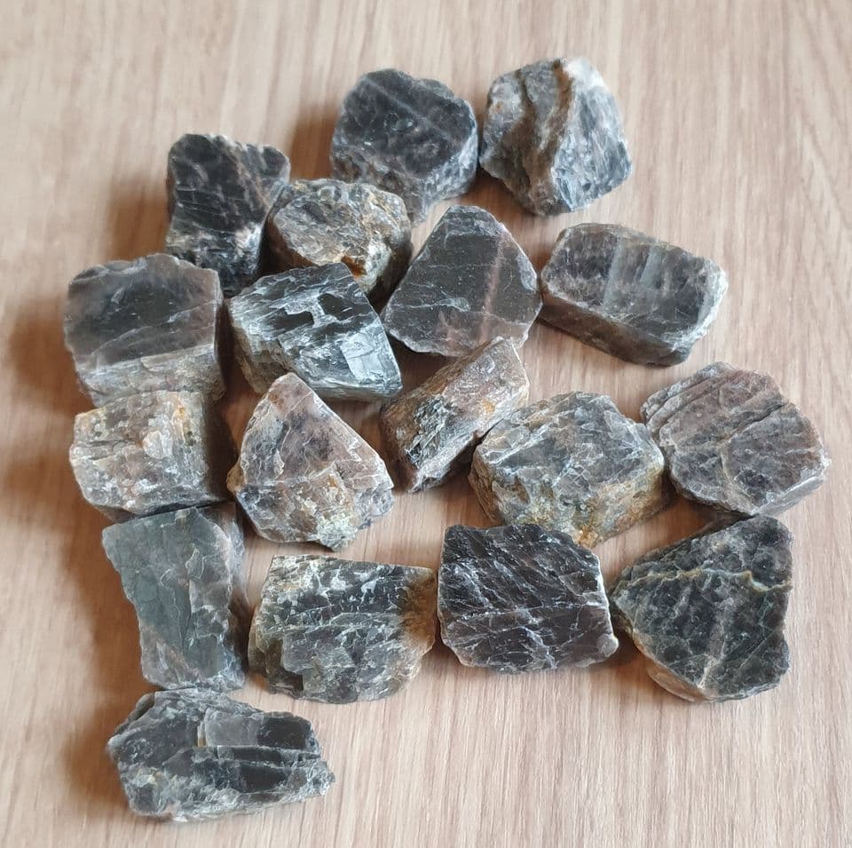Rough Black Moonstone XL