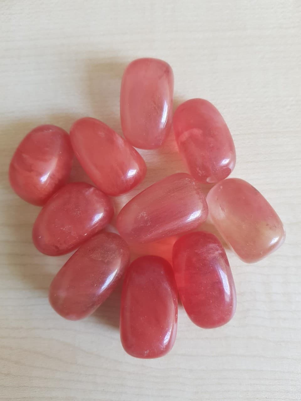 "Cherry Quartz Tumble Stone"