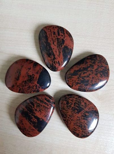 Mahogany Obsidian Worry Stone