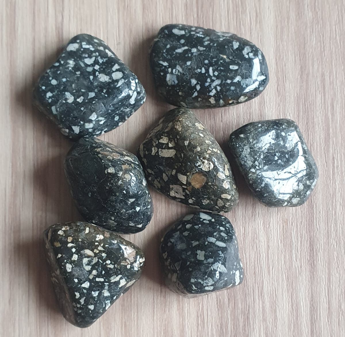 Guinea Fowl Jasper Small Tumble Stone