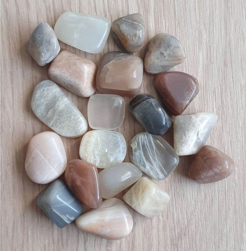 "Moonstone Mini Tumble Stone"