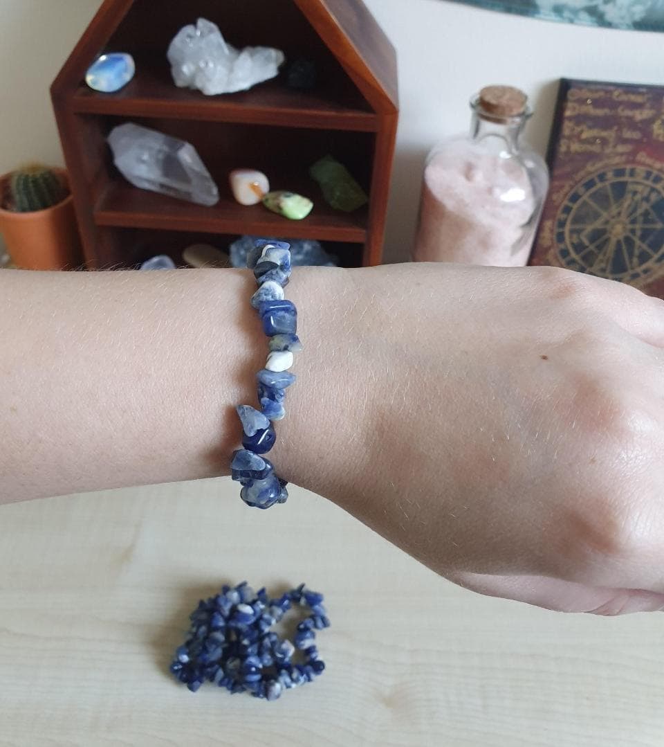 "Sodalite Chip Bracelet"