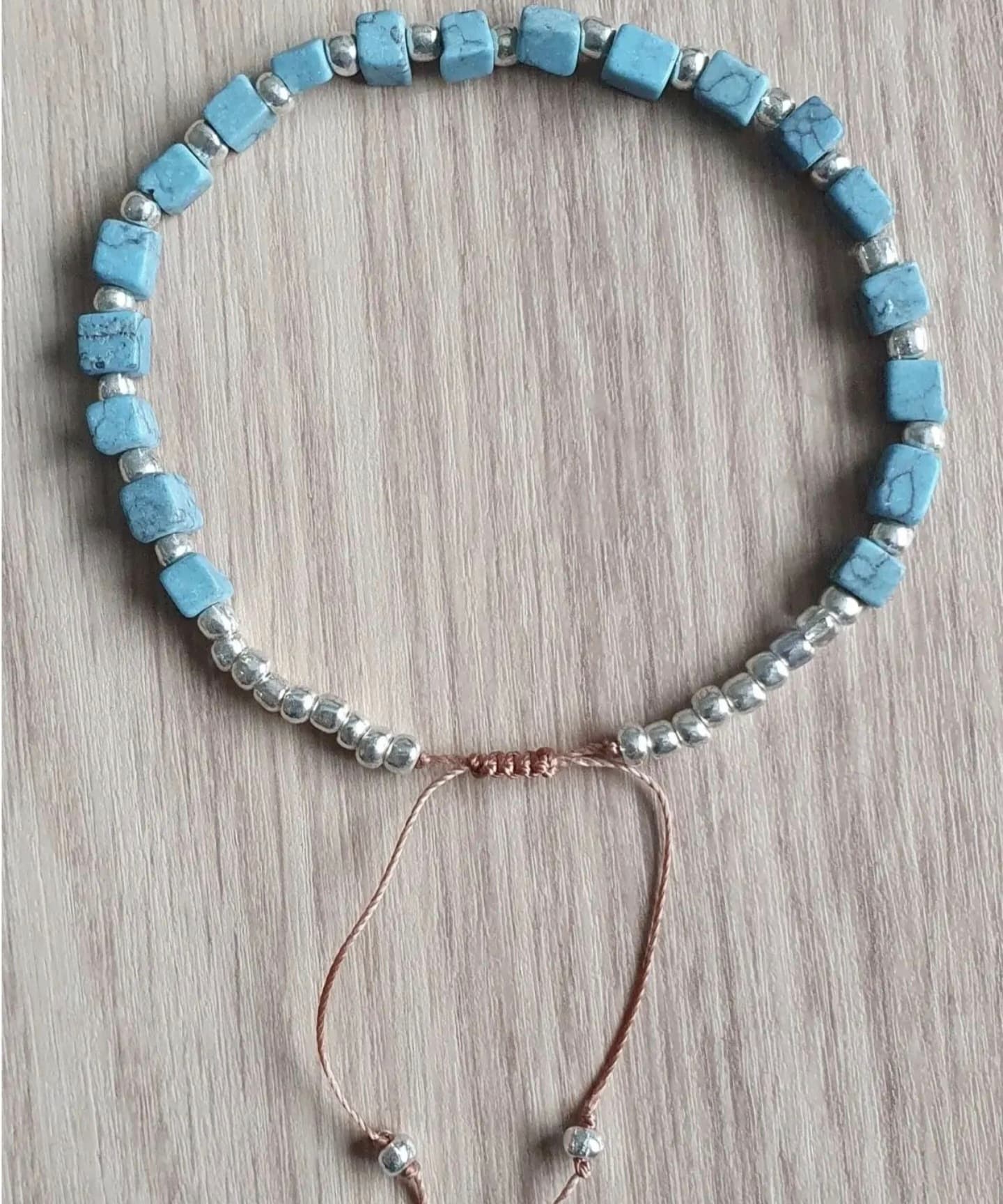 "Turquenite Crystal Anklet"