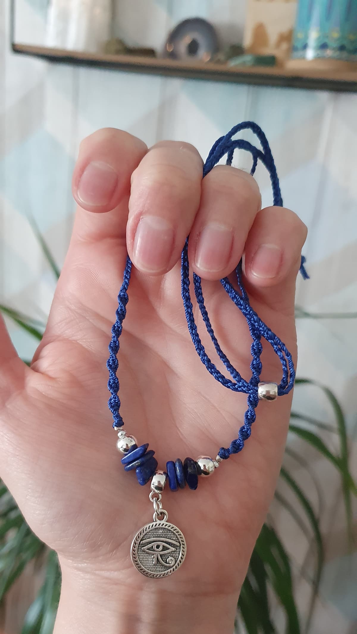Lapis Lazuli Eye of Horus Necklace
