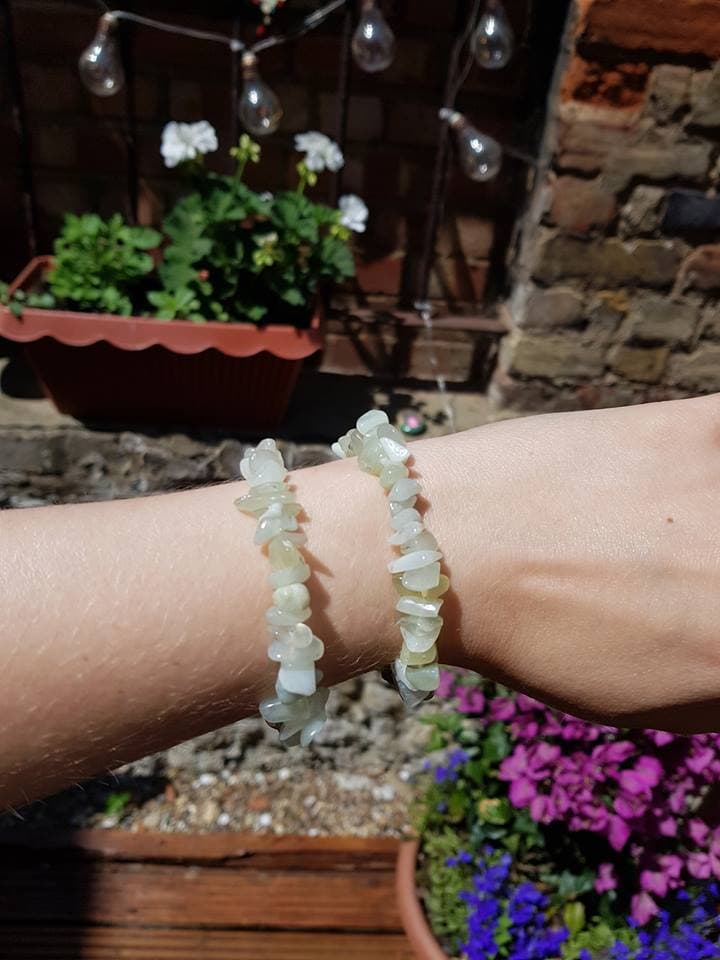 "Jade Chip Bracelet"