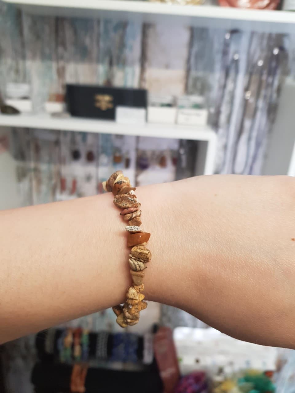 Picture Jasper Chip Bracelet